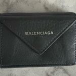 Balenciaga Papier Mini Trifold Wallet - Grey Photo 0