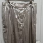 DKNY Donna Karan New York Metallic Wide-Leg Pants Size 12 NEW Photo 4