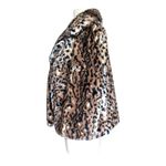 Vintage Chaus Faux Fur Leopard Print Snap Closure Winter Coat Women's Sz Medium Photo 5