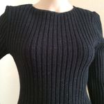 Absolutely Creative Women’s Cotton Black Lurex Sweater Scooped Back Size Large Photo 2