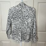 ZARA  Animal Print Button Down Blouse Size Small Photo 3