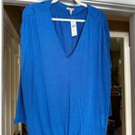 Bordeaux Royal blue relaxed fit shirt , silky feel Photo 3