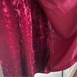 Connected Apparel Connected Velvet Dress Side Tab Ruched 3/4 Sleeve Size 16 Knee Length Sheath Photo 7