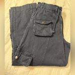 Free People  Tahiti Cargo Navy Military Cotton Drawstring Utility Pants Medium Photo 11