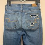 American Eagle Super Hi Rise Distressed Jegging Size 6 Photo 1