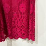 Sophie Max  Lace Sleeveless Shift Dress - Pink Size L NWT Photo 5