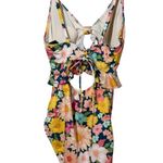 Hurley  Floral Cutout One Piece Swimsuit Size XL Photo 1