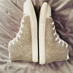 Band of Gypsies BAND OF THE FREE Bonnie Lace Up Rhinestone High Top Sneakers Natural White 8 NIB Photo 6