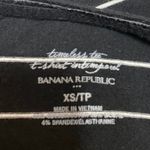 Banana Republic Women's Black Striped Crewneck Long Sleeve Tee T-shirt Top Sz XS Photo 2