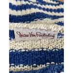 Diane Von Furstenberg Vintage Diane Von Fürstenberg DVF Blue & White Striped Sweater Photo 2