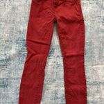 Marc by Marc Jacobs  Candied Rum Red Stick Cropped Jeans Size 25 Photo 0