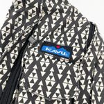 KAVU  Rope Crossbody Bag Cotton Canvas Black White Geometric Aztec Travel Pack Photo 2