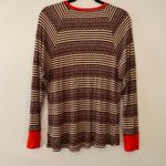 Aerie  Purple Gray Waffle Knit Loungewear Long Sleeve Top Women's size Small Photo 5