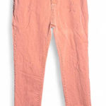 Listicle  size Large pink high-waisted jeans with star embroidery Photo 0