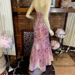 Jovani  STYLE 3784 PINK W/MULTI-COLOR SEQUINS STRAPLESS MERMAID STYLE DRESS (4) Photo 5