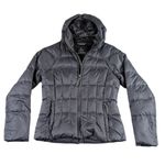 prAna  Women’s Hooded Down Puffer Jacket EUC Gray Size XS   F341 Photo 2