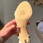 Michael Kors  White Heeled Sandals 9 NWOT white patent Photo 2