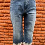 Chico's so slimming girlfriend slim leg crop jeans with embroidery 6P NWT Photo 0