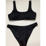 Seafolly New.  3 snap black scoop bikini set. Size USA 6. Retails $174 Photo 8
