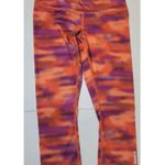 Reebok Women's  Orange Purple Patterned Leggings S Photo 0