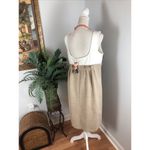 Necessary Objects  By Ady Gluck Frankel 1X Light Brown Beige Sleeveless Pleated Photo 1