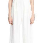 Parker White Lace Keyhole Wide Leg Ankle Jumpsuit  Photo 0