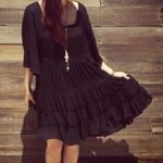 Free People Dream Cloud Black Mini Dress Photo 0