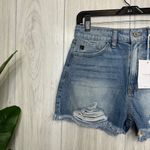 NWT KanCan Marie High Rise Stretch Mom Shorts Distressed Cutoff Raw Hem M Medium Photo 3