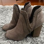 Fergalicious Fergilicious taupe open toe cut out ankle booties size 7 Photo 0