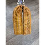 Draper James  Elliston Wicker Top Handle Satchel - Beige In Natural/ Multi Purse Photo 5