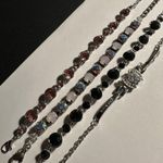 Women’s Lot Of 4 Rhinestone Tennis Bracelet Adjustable Extension Chains Photo 2