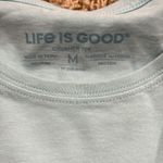 Life is Good  Dog Lovers Crusher Tee Super Soft Light Blue Women’s Size M Photo 4