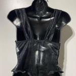 Frederick's of Hollywood  Black Lace Bustier Cami Bodysuit Size Medium Photo 4