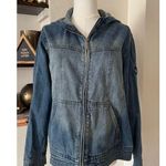 Cabela's Cabela’s Natural Reflections Blue Denim Hooded Jean Jacket Size Large Photo 2