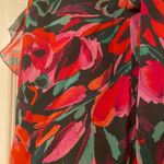 Milly  Sleeveless Halter Blouse with Tie Neck - Vibrant Floral Pattern Photo 5