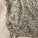 Brandy Melville Gray V-Neck Lightweight Sweater Photo 2