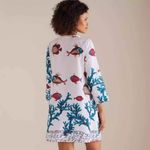 Soft Surroundings  Seychelles Tropical Coral Reef Fish Beach Cover Up Size PS EUC Photo 1