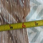 ZARA  Gold Metallic Shimmer Pleated Flowy Fit Top Small Photo 4