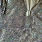 THE SEI Sequined Gown Silver Size 0P Photo 1