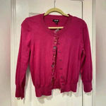 Apt. 9 NWT  Pink Embroidered Beaded Bedazzled Button Front Cardigan Size Small Photo 0