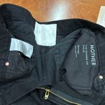 NWT MOTHER Women's The Spinner Zip Sneak Wide Leg Jeans In Magic Black Size 27 Photo 6