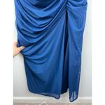 Abercrombie & Fitch Abercrombie Mesh Off The Shoulder Ruched Draped Maxi Dress Formal Evening XLP Photo 5