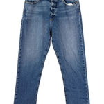 Alice + Olivia AO.LA Amazing High Rise Girlfriend Slim Raw Hem Jeans Size 28 Photo 0