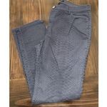 Lafayette 148 Pants Women's Size 12 Blue Snakeskin Texture Straight Leg Photo 0