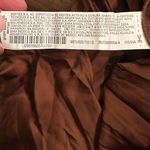 ZARA  Women’s Brown Satin Effect Pleated Stretch Jumpsuit Size Small Photo 8