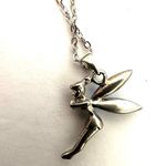 Silver tone and blue tinker bell pendant necklace Photo 4