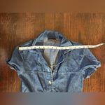 Vintage Blue  100% Cotton Made in USA Denim Maxi Dress Size 4 Photo 6