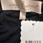 Simply Southern  Black Textured Long Sleeve Tiered Mini Dress Size Small NWT Photo 10