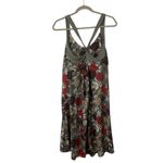 Patagonia Gray & Red Floral Design Athletic Dress Athleisure Women’s Size XL Fit Photo 1