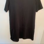 Abercrombie & Fitch Short Sleeve Ponte Shift Dress Black Photo 9